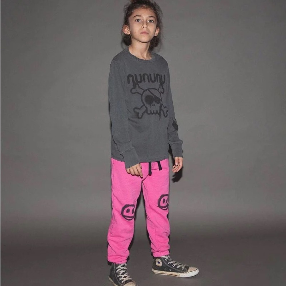 nununu Sprayed Smile Sweatpant Joggers sz 5-6 - Picture 2 of 8